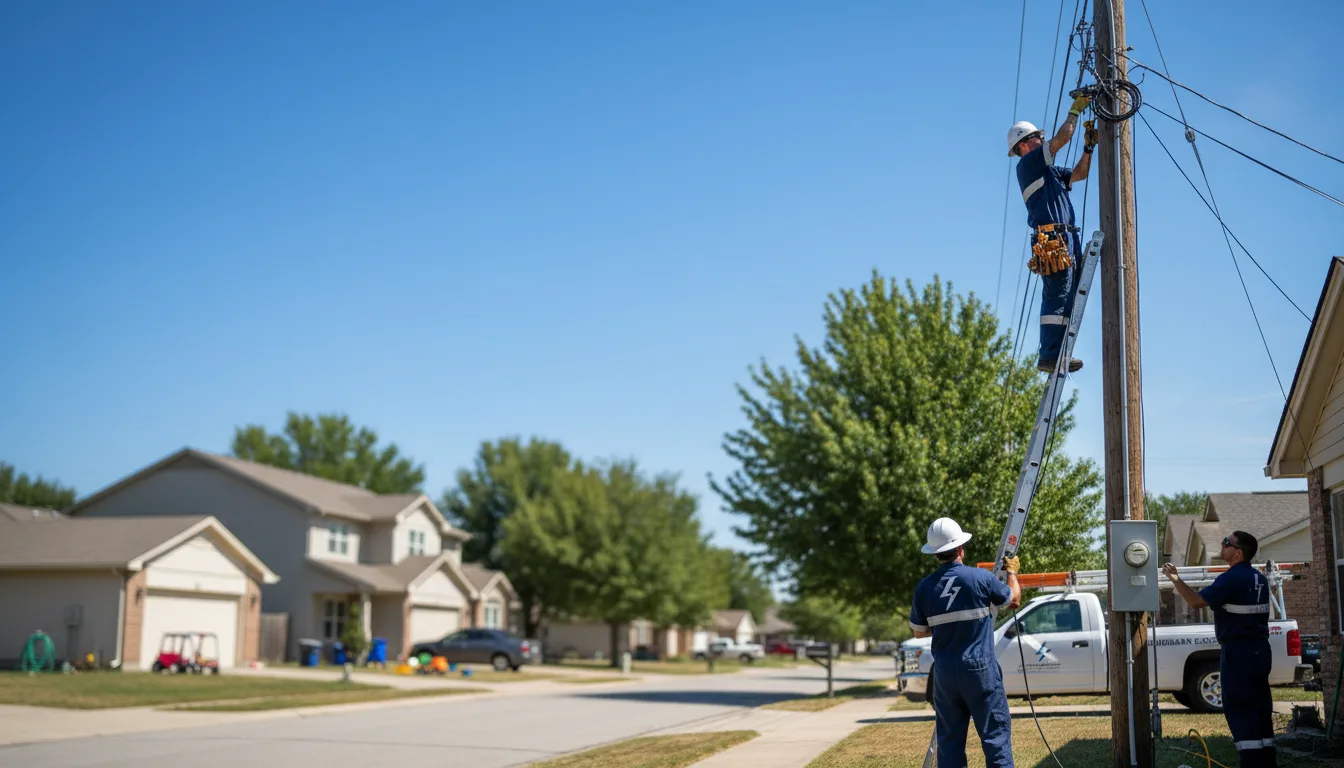 Residential electrician providing installation services in Antimony, UT